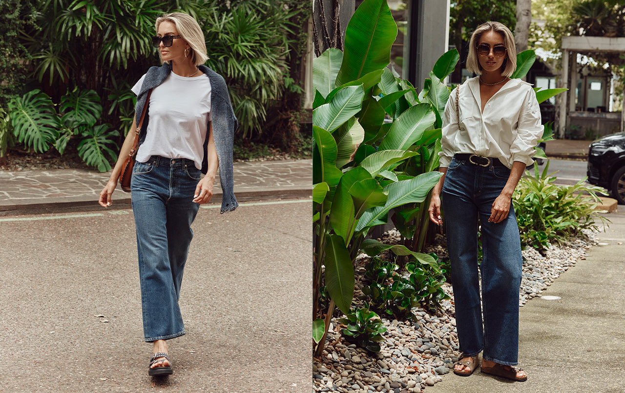 A Stylist's Guide To Wide Leg Denim