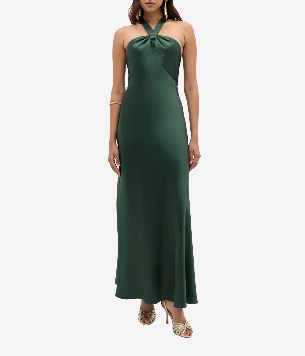 Losanna Dress in Forest Green