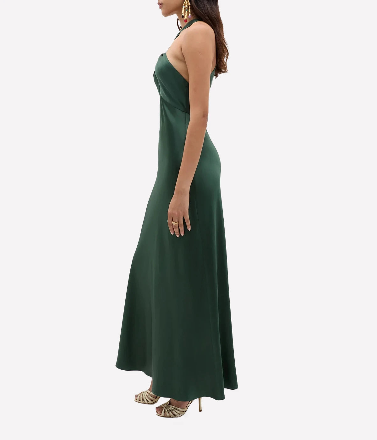 Losanna Dress in Forest Green