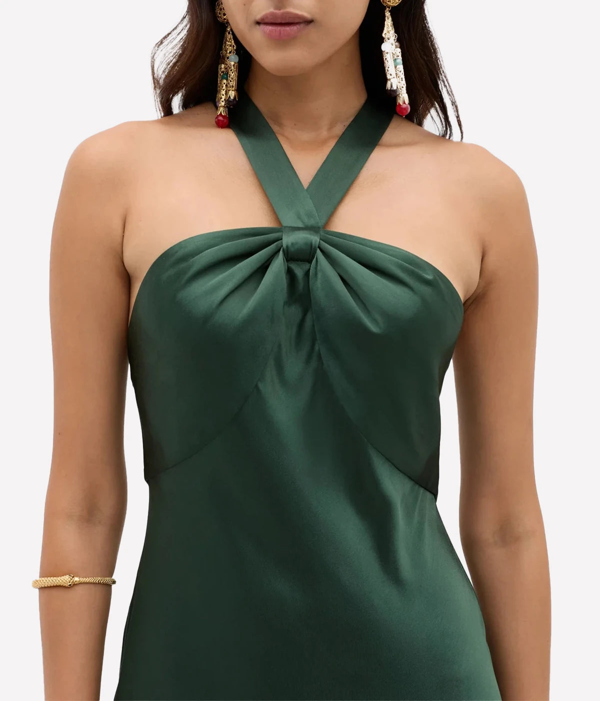 Losanna Dress in Forest Green