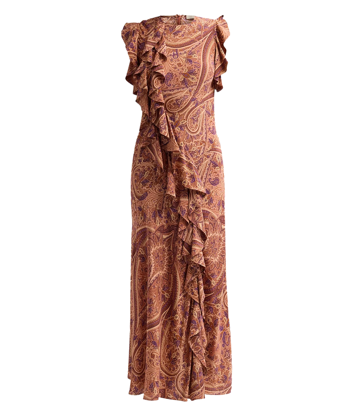 Ulla Johnson Ameline Silk Dress in Rosette, front view