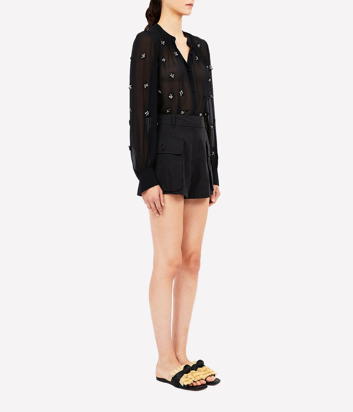 Bea Blouse in Noir