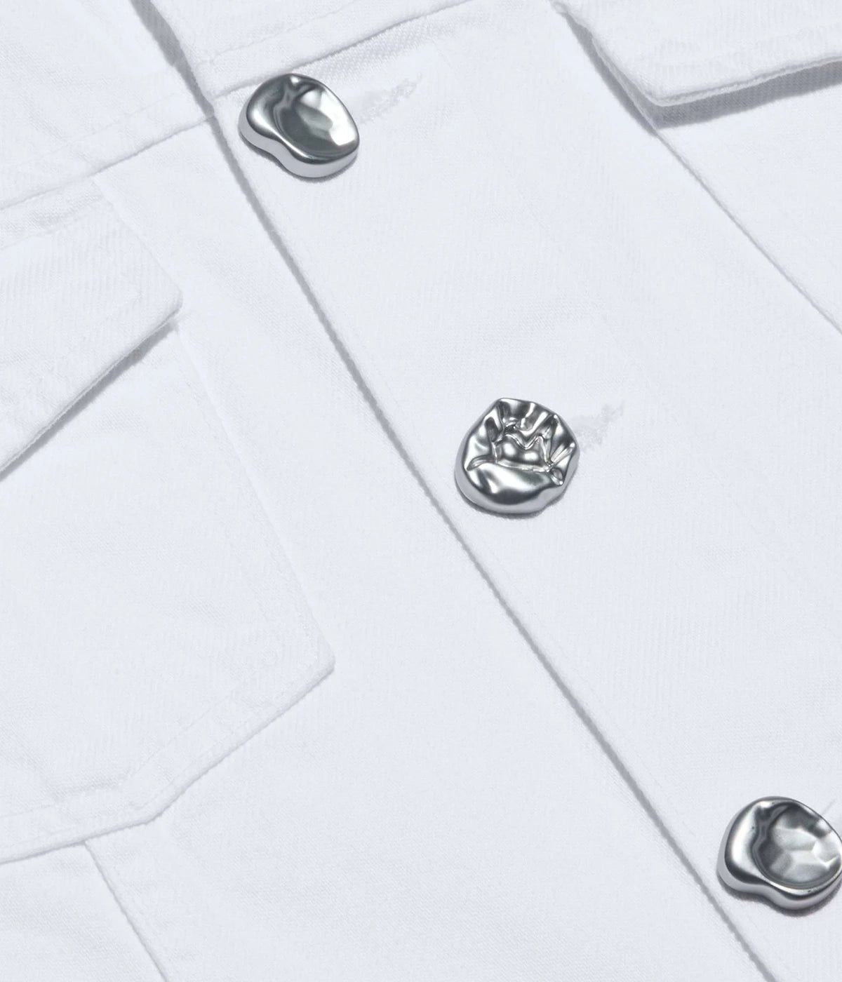 Anouk Collarless Jacket in Blanc