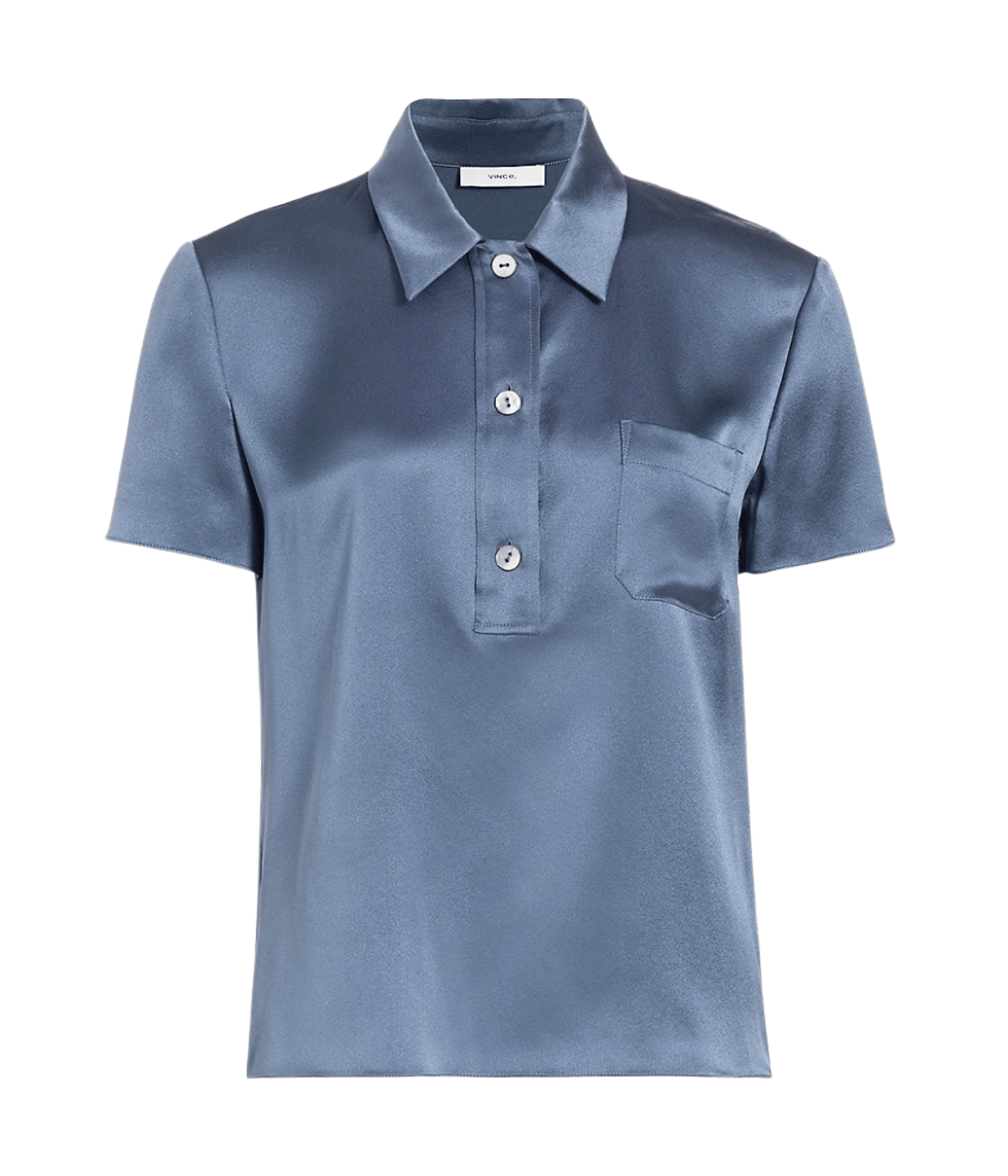 SS Polo Top in Azul