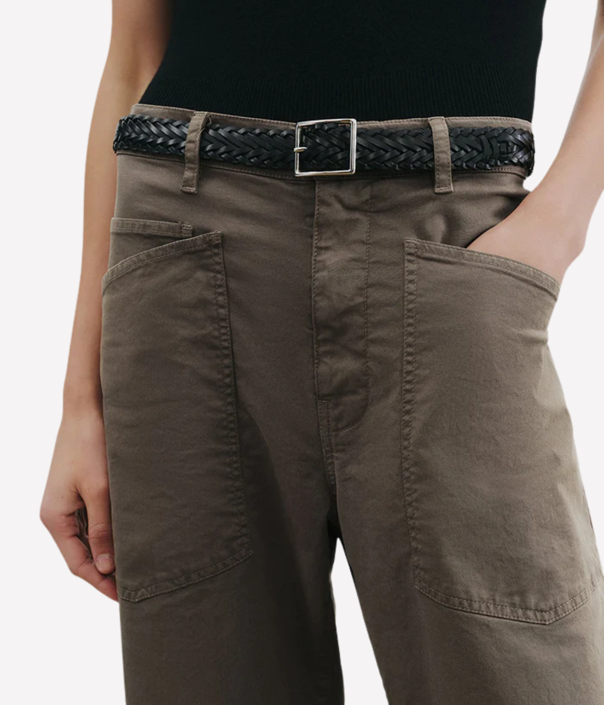 Shon Pant in Army Grey