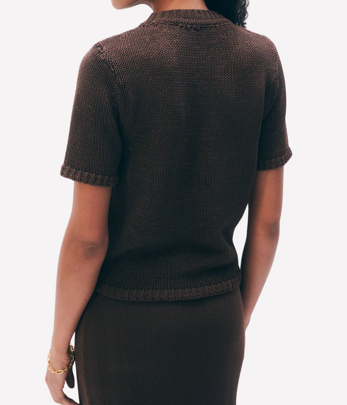 Luxe Organic Cotton T Shirt in Dark Espresso