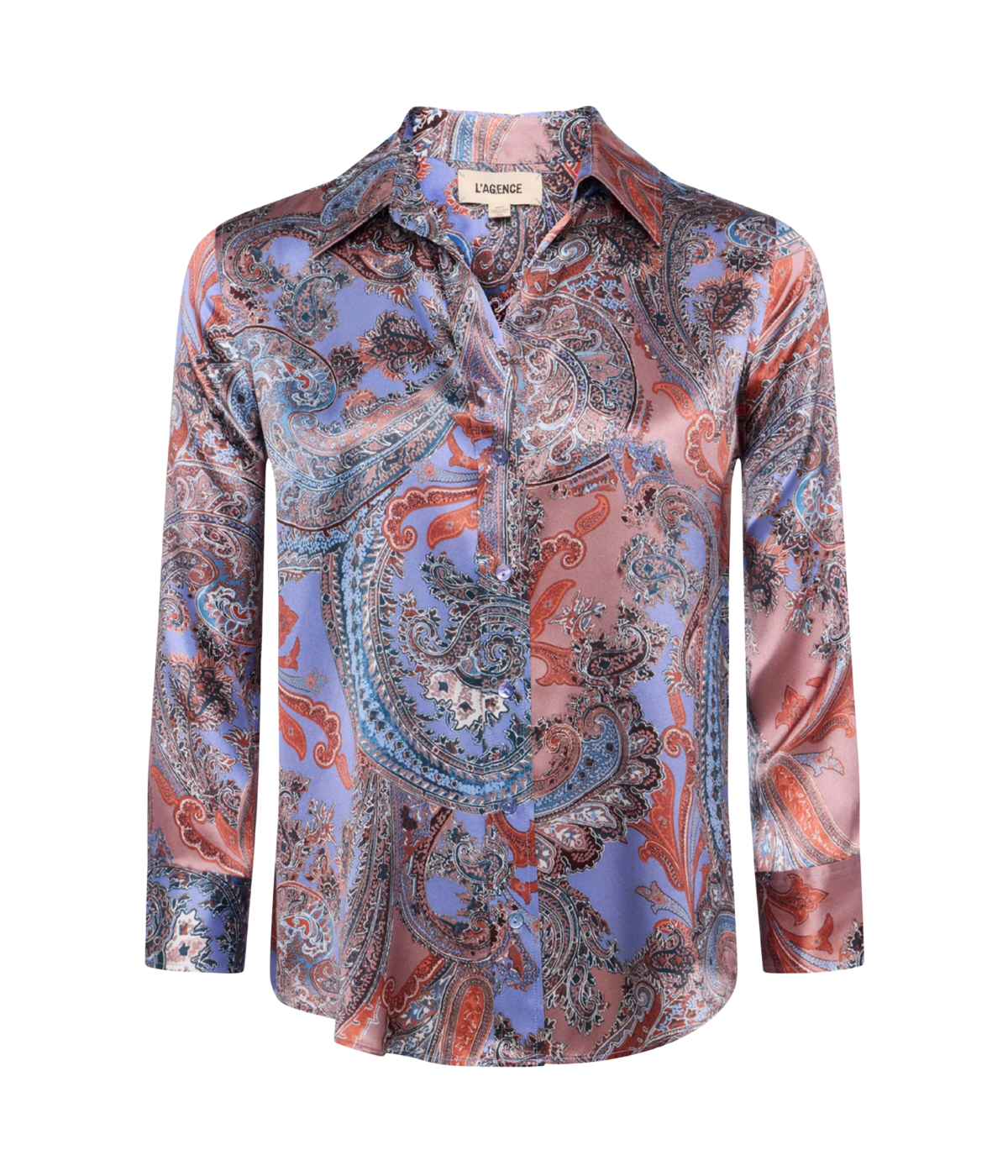 Dani 3/4 Sleeve Blouse in Periwinkle Multi French Paisley