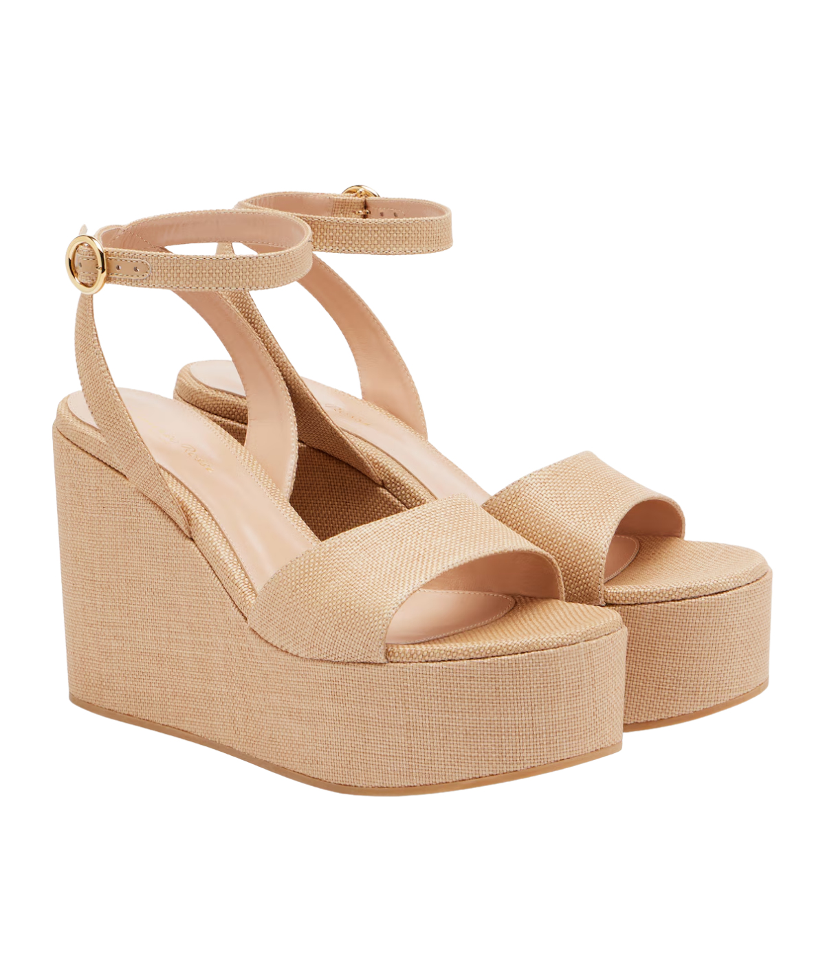 Haiti Raffia Wedge in Lino