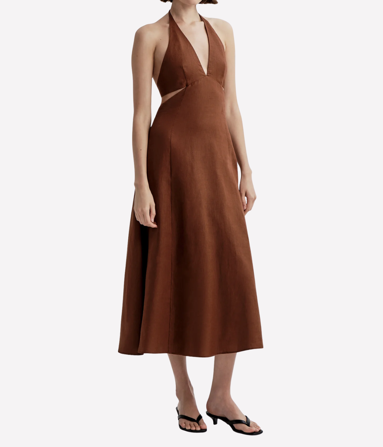 Evelena Dress in Brunette