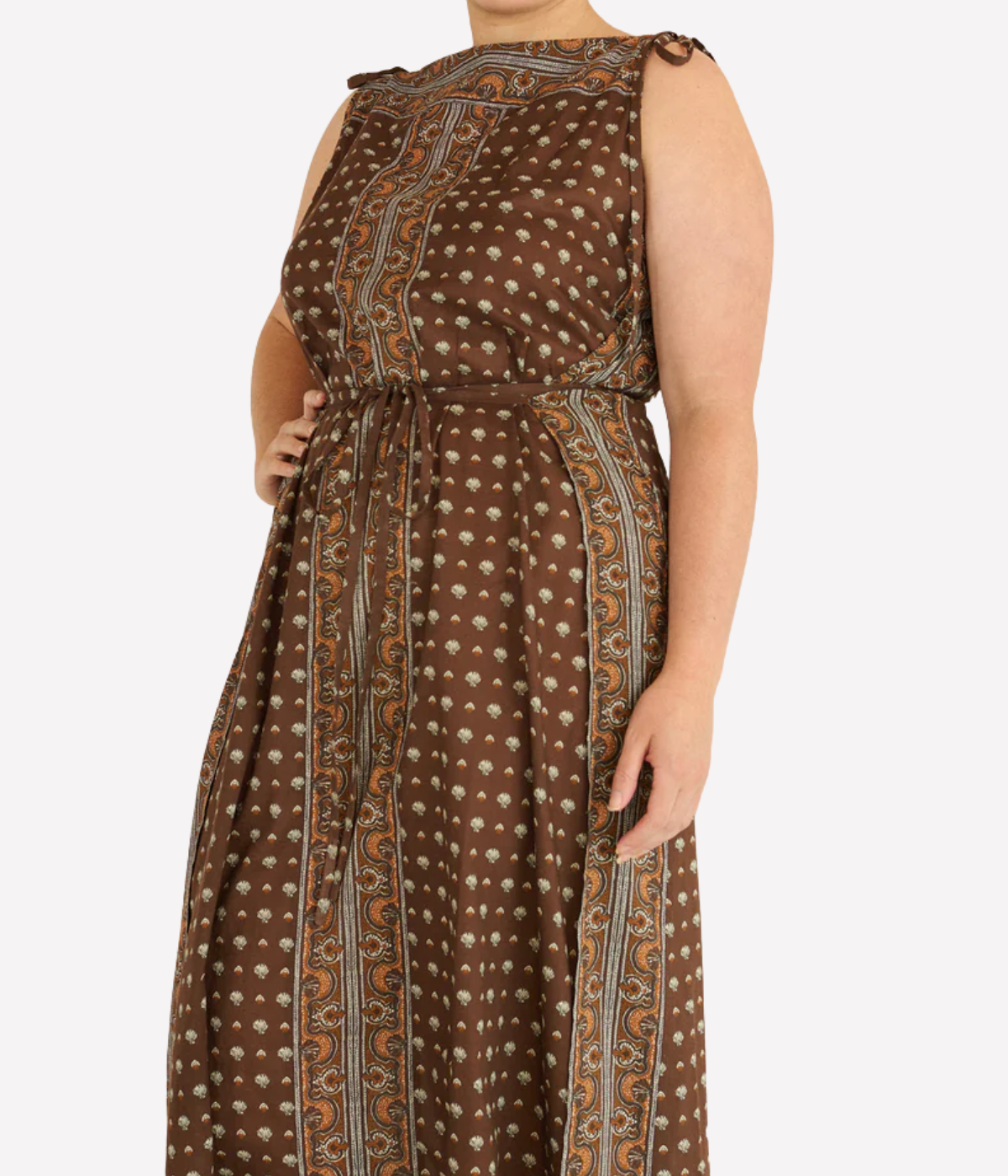 Amarante Dress In Terre Foulard De La Mer