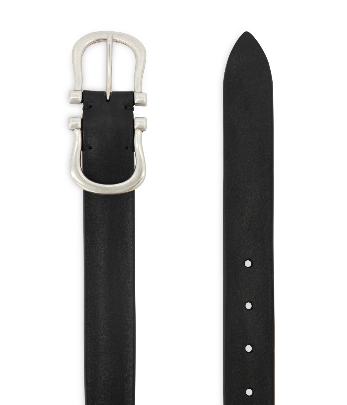 Baby Silver Nicky X Belt in Black