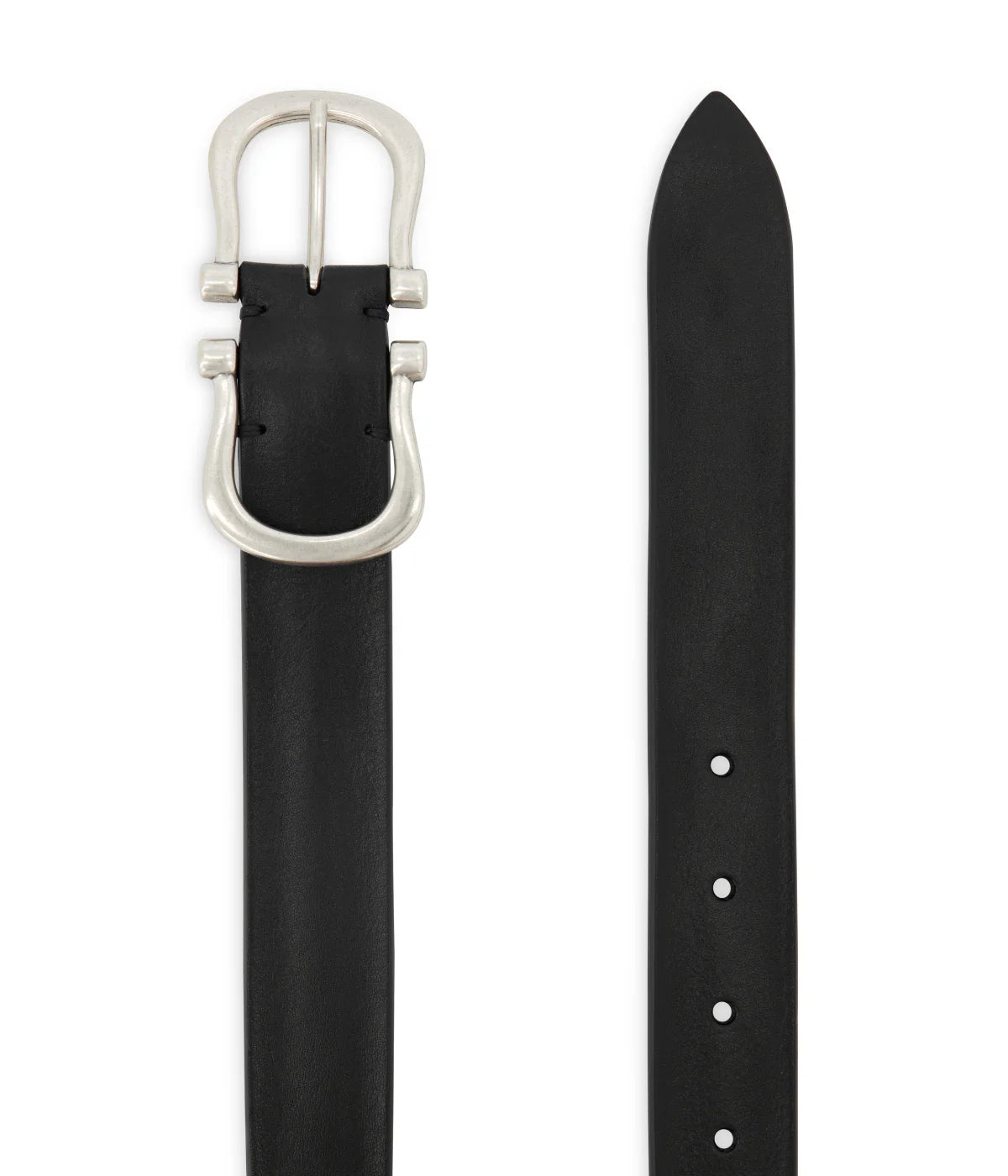 Baby Silver Nicky X Belt in Black