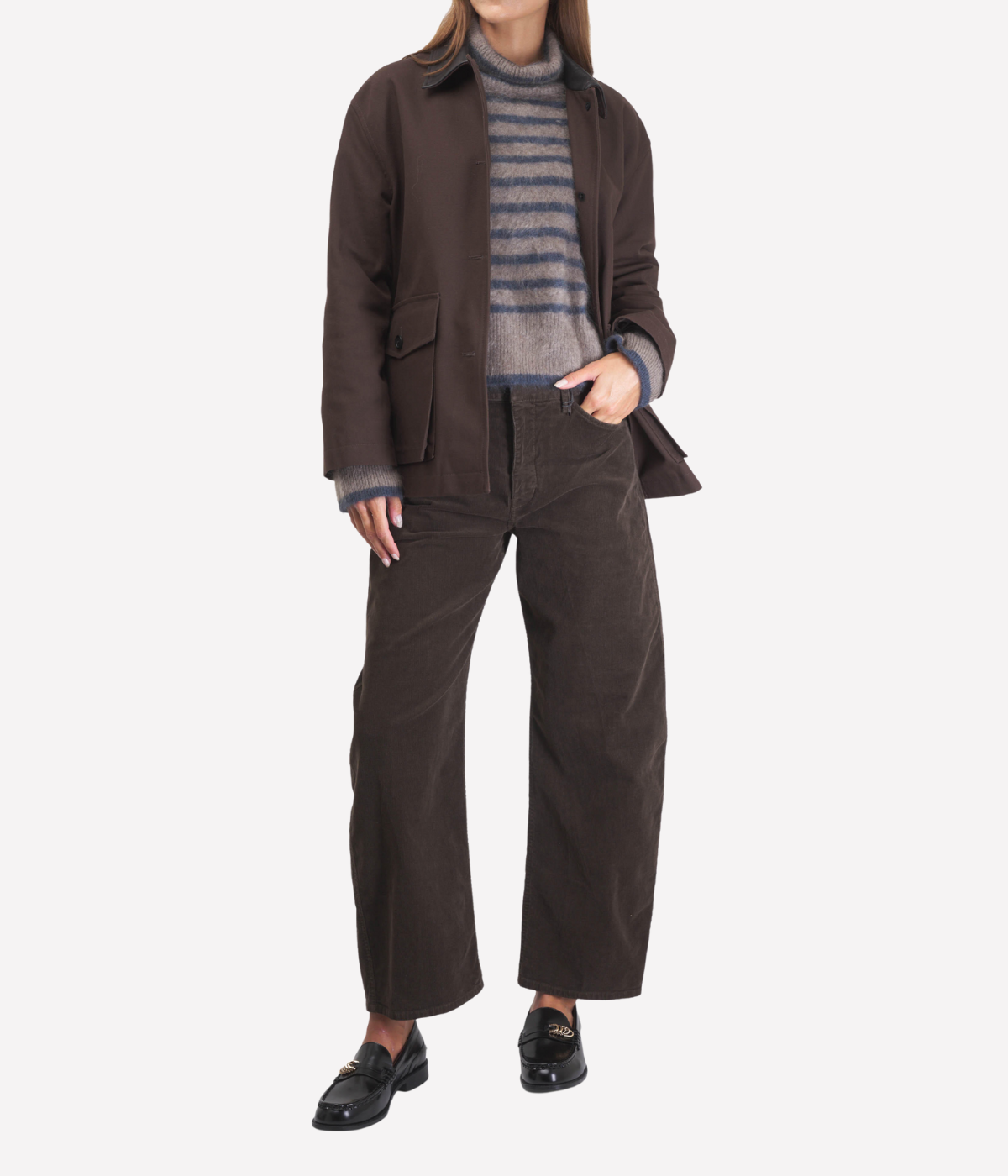 Tribeca Pant in Chocolate Brown