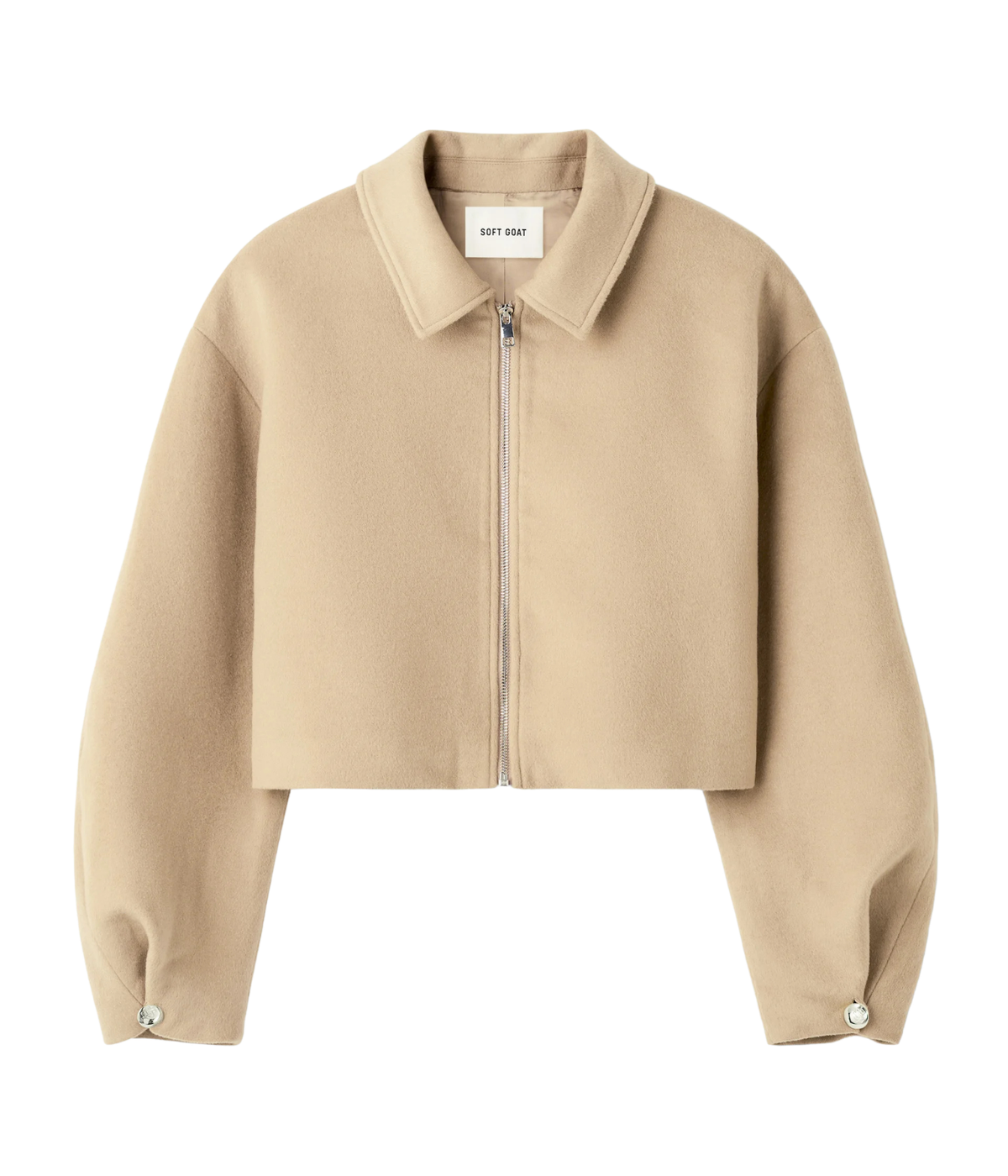 Zip Jacket in Camel