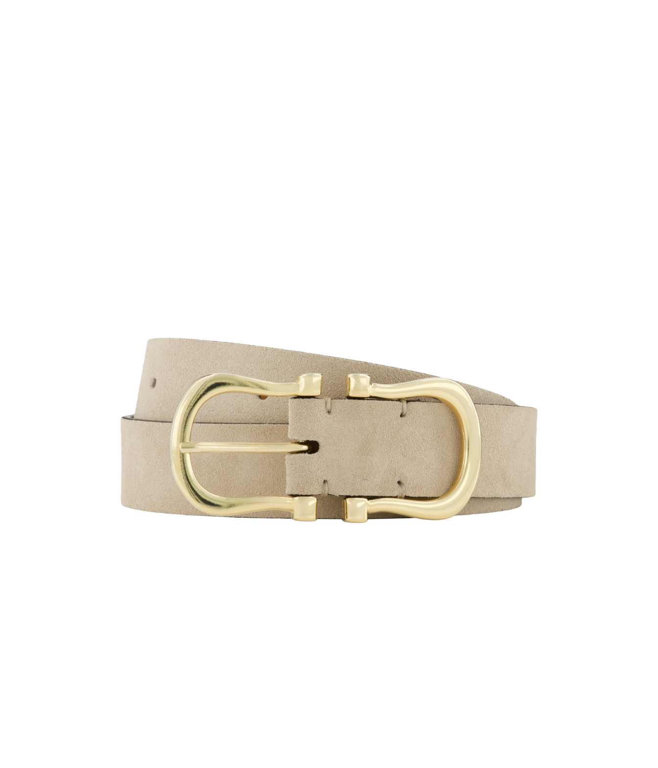 Baby Gold Nicky X Belt in Natural