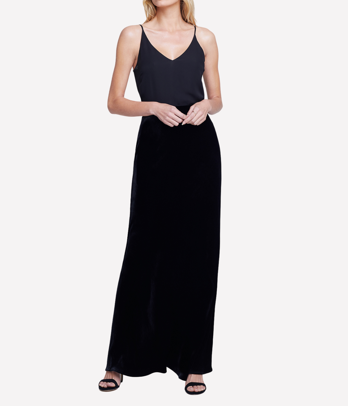 Zeta Long Skirt in BLACK