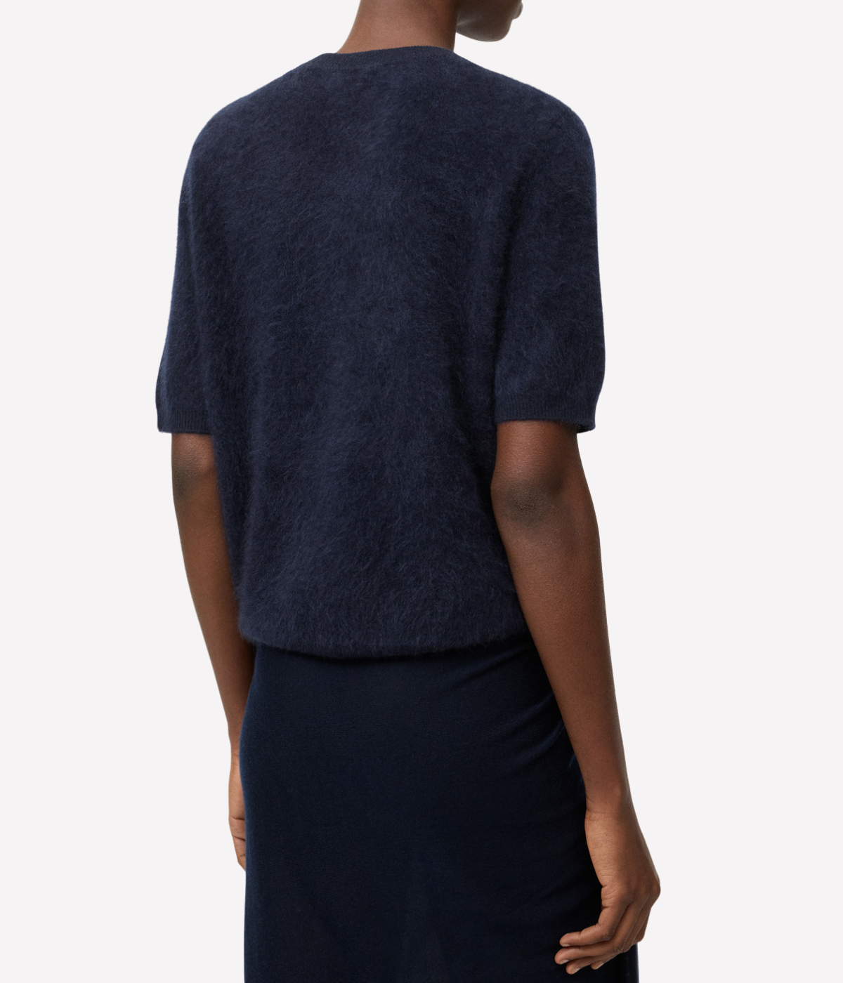 Brushed Short Sleeve in Navy