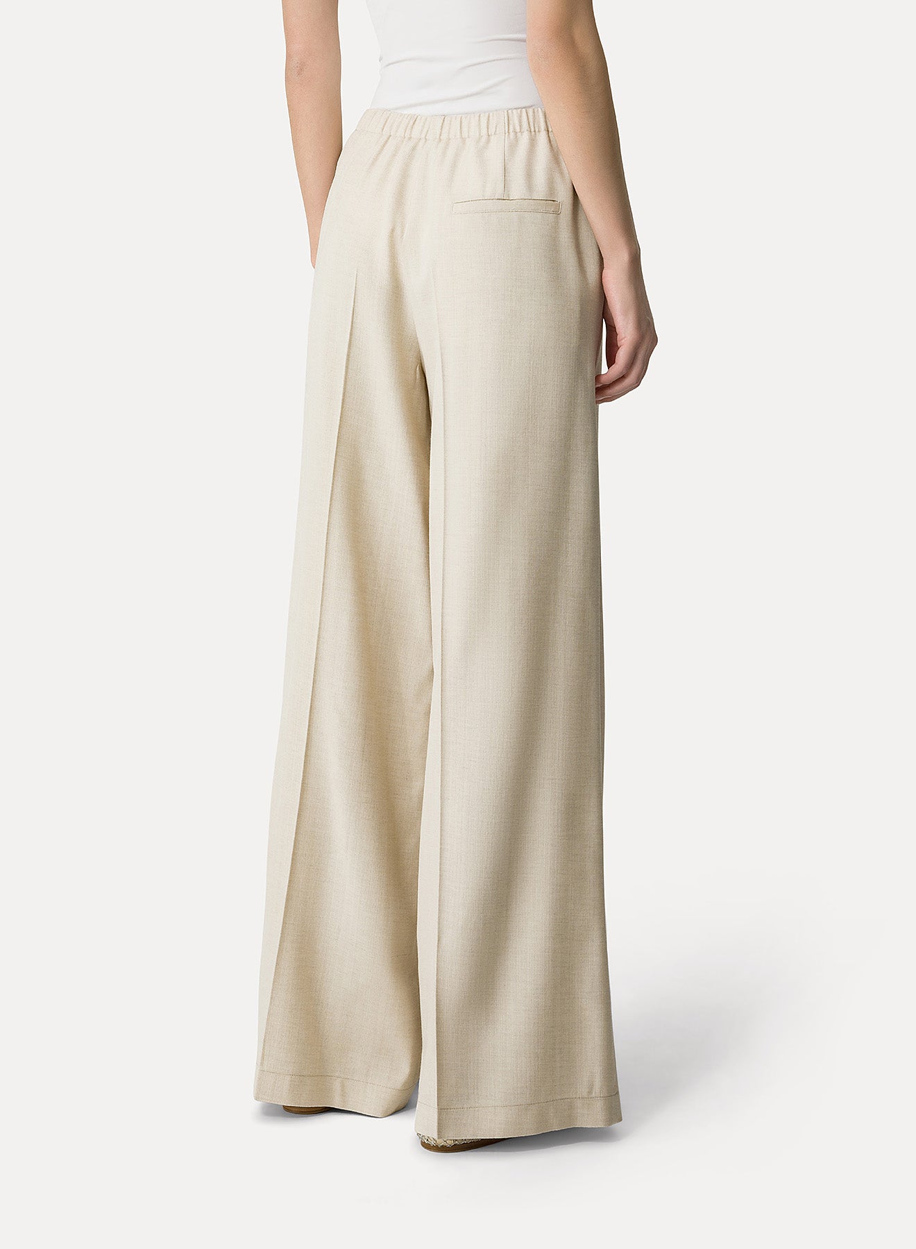 *FINAL SALE* Viscose Flat Front Pant in Dune