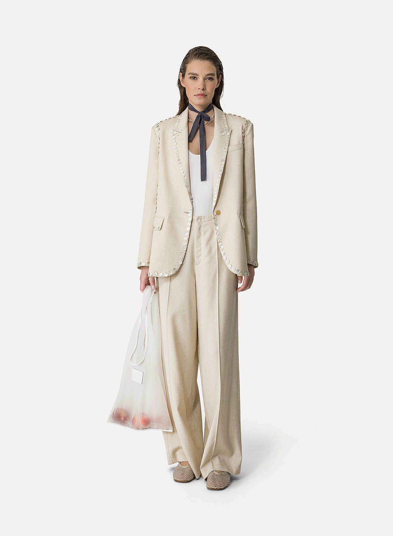 *FINAL SALE* Viscose Flat Front Pant in Dune