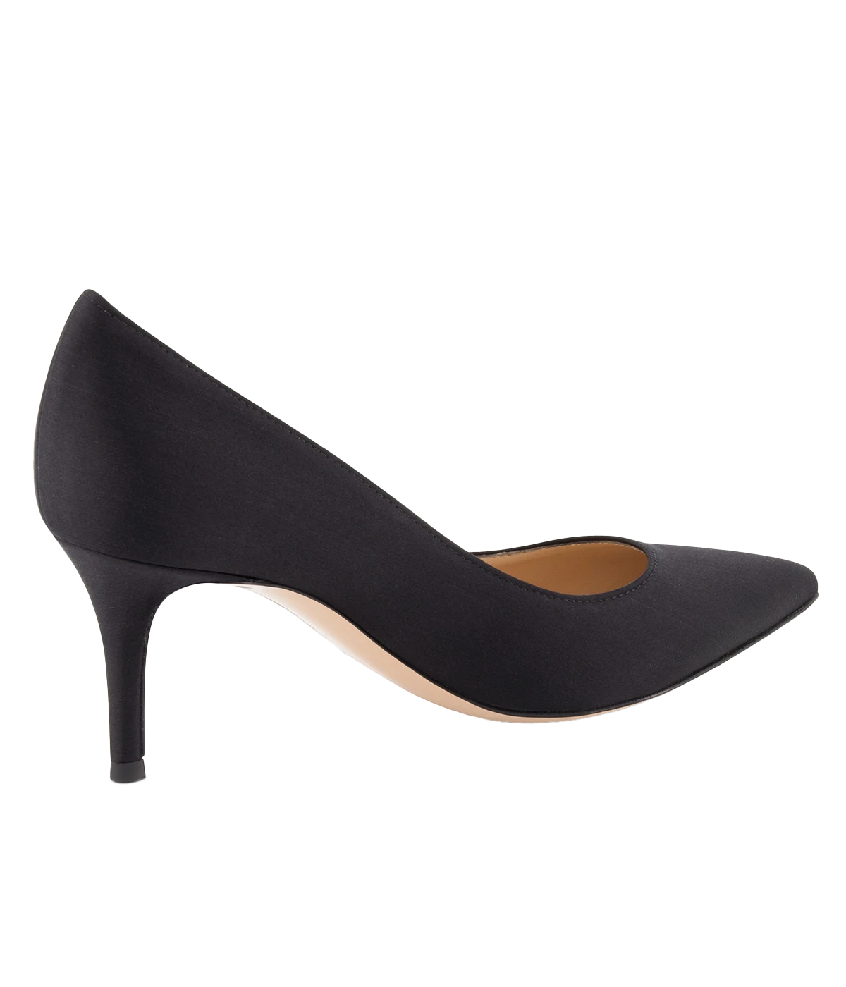 Gianvito 70 Crepe Satin in BLACK