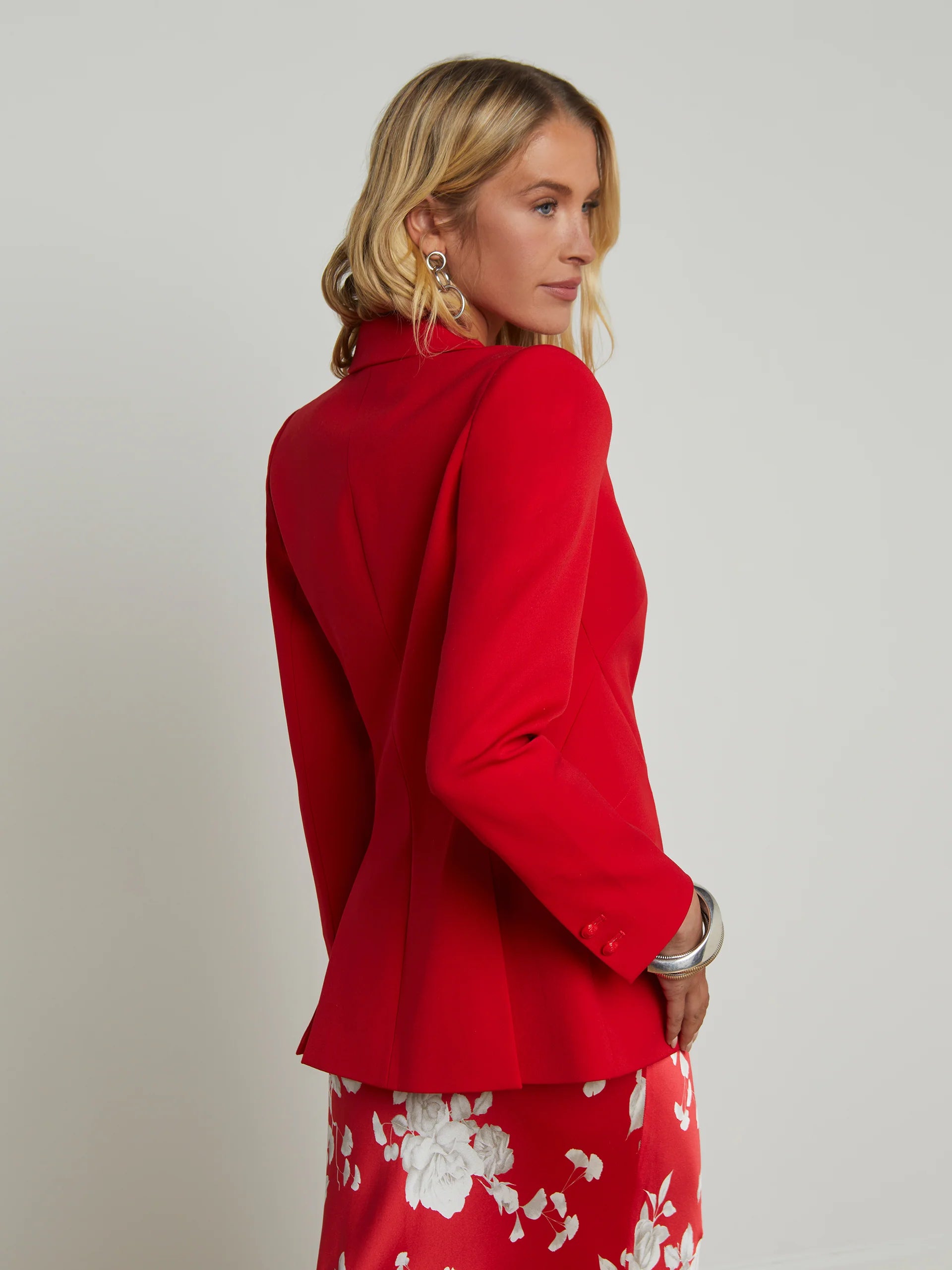 *FINAL SALE* Chamberlain Blazer in Scarlet Red