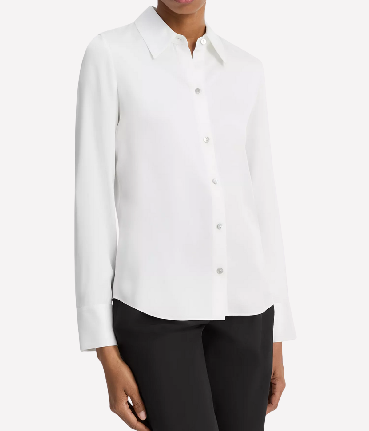Slim Fit Classic Shirt in Off White