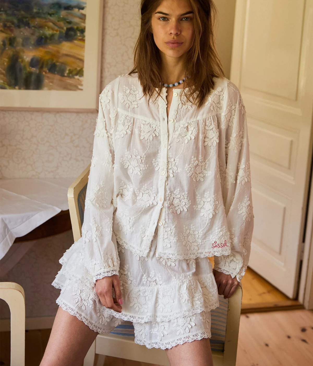 Delphine Shorts in Off White
