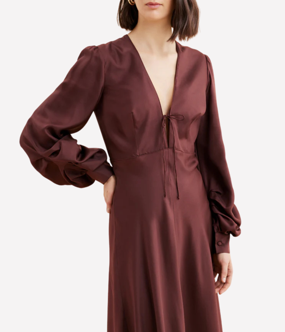 Valerie Dress in BORDEAUX