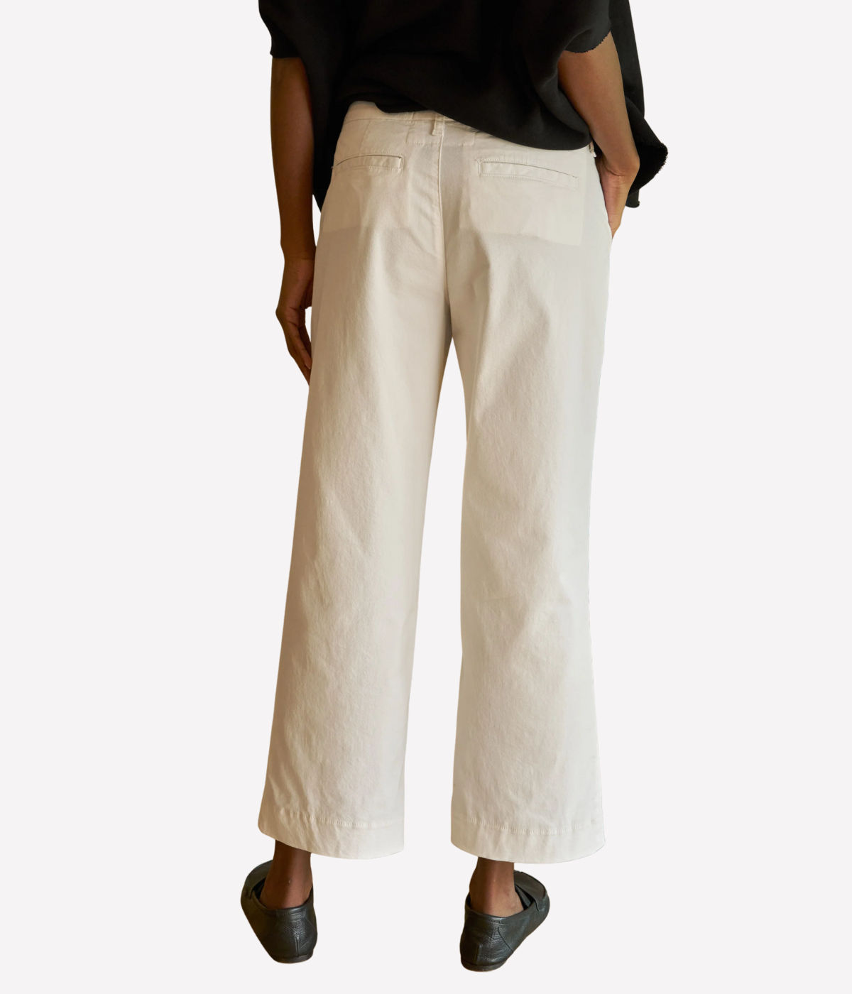 Westport Wide Leg Chino in Chalk