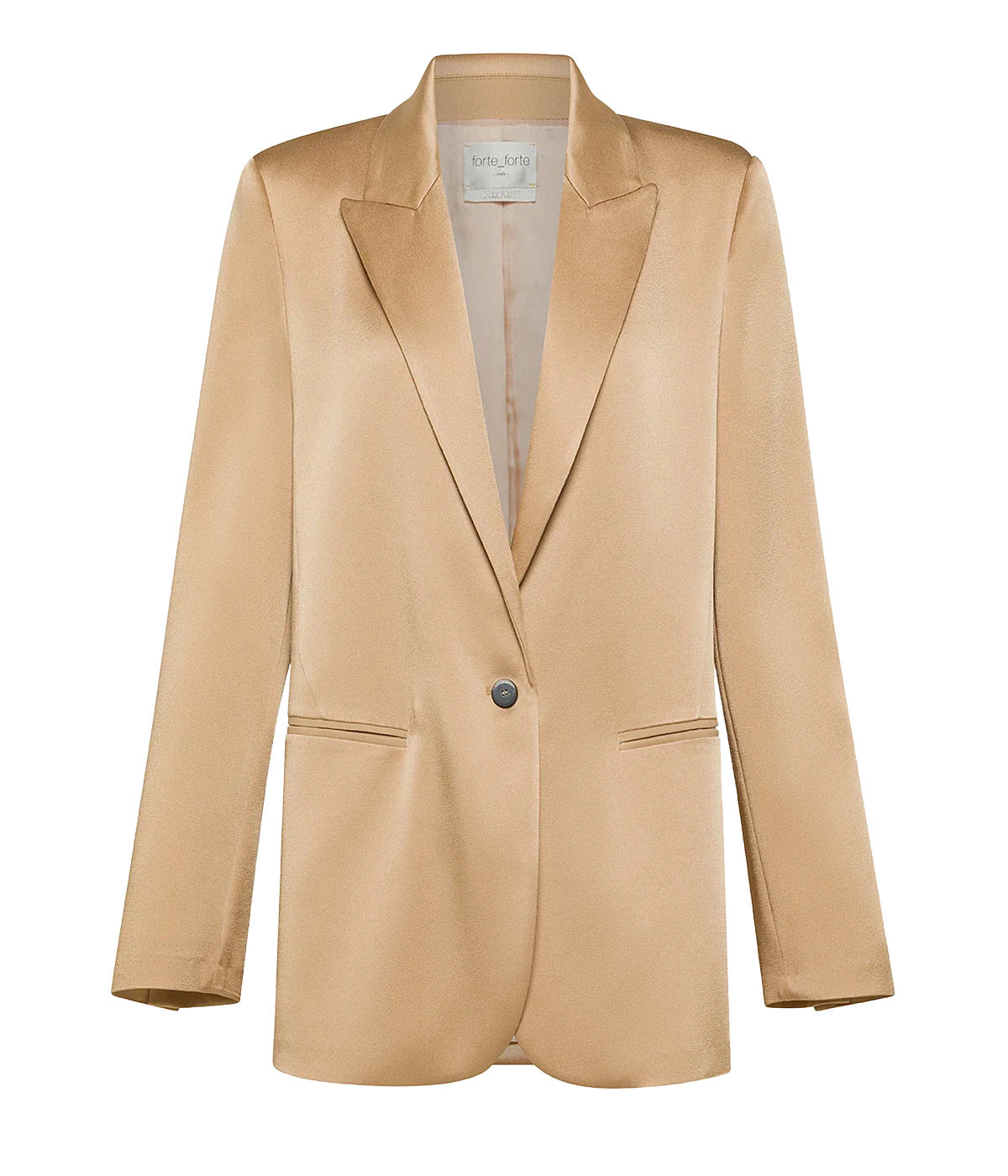 Envers Satin Shiny Jacket In Paglierino