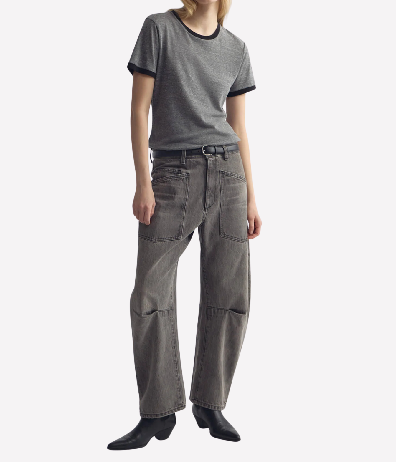 Shon Jean In Ash Grey Wash