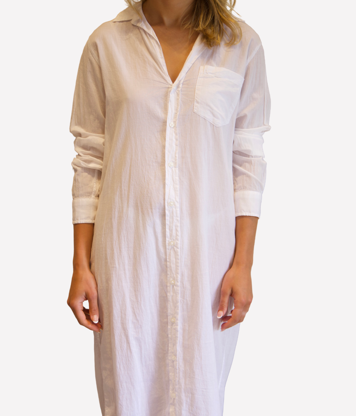 *FINAL SALE* Rory Woven Cotton Dress in White