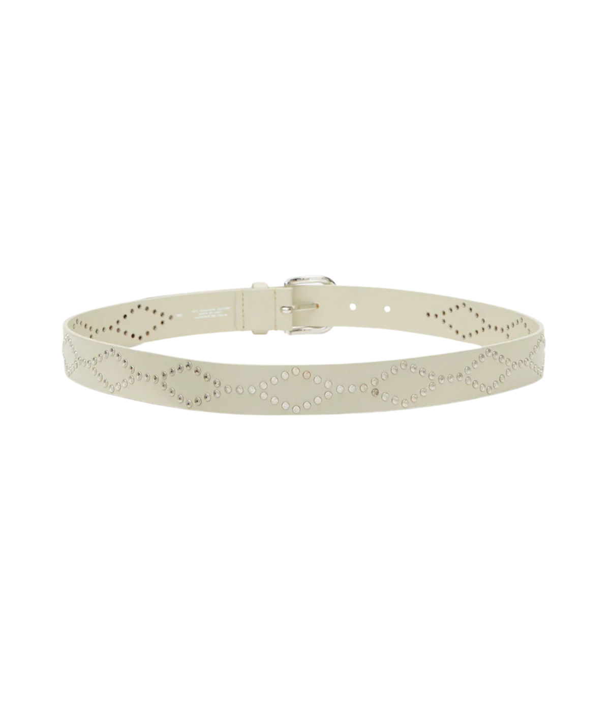 Liliana Belt in Chalk Silver