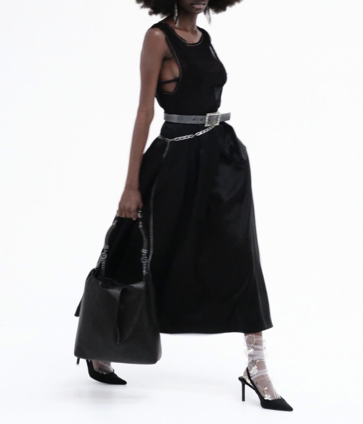 Michela Shoulder Bag in Black