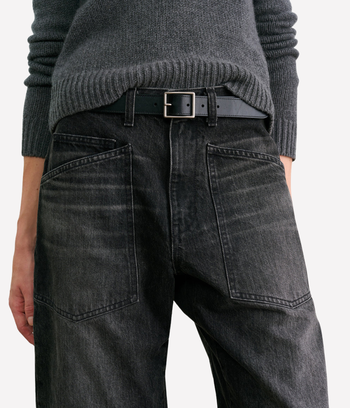 Shon Jean in Stone Washed Black