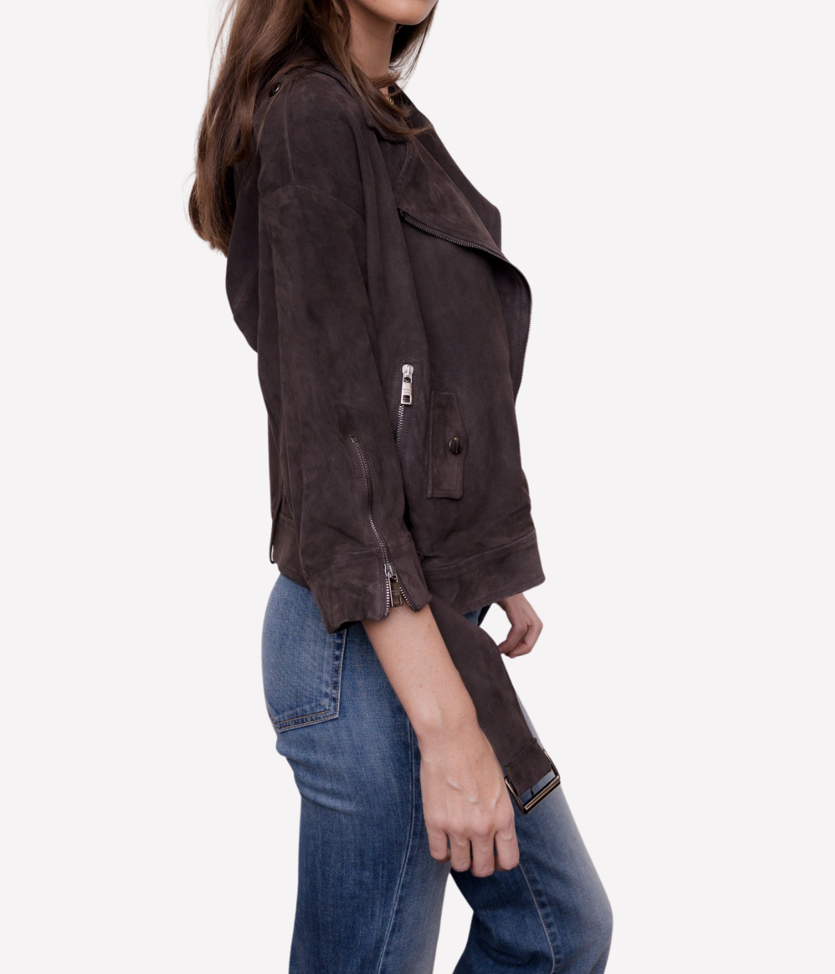 Womens Leather Jacket in Torba