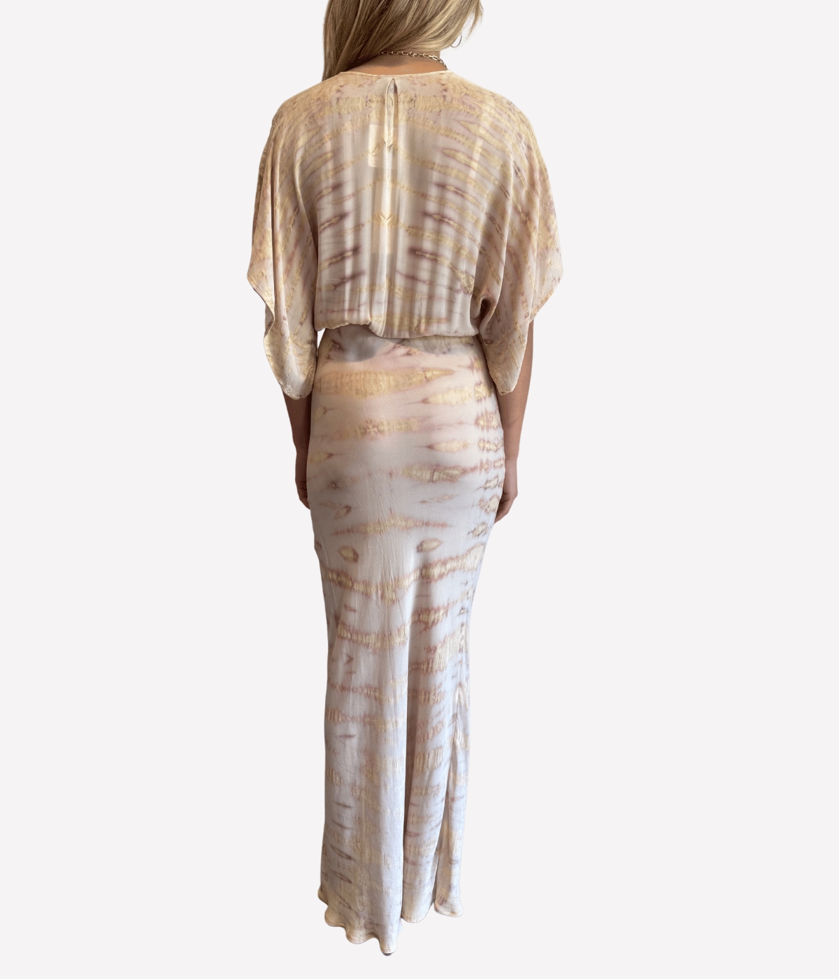 Kimono Dress in Khaki Bamboo