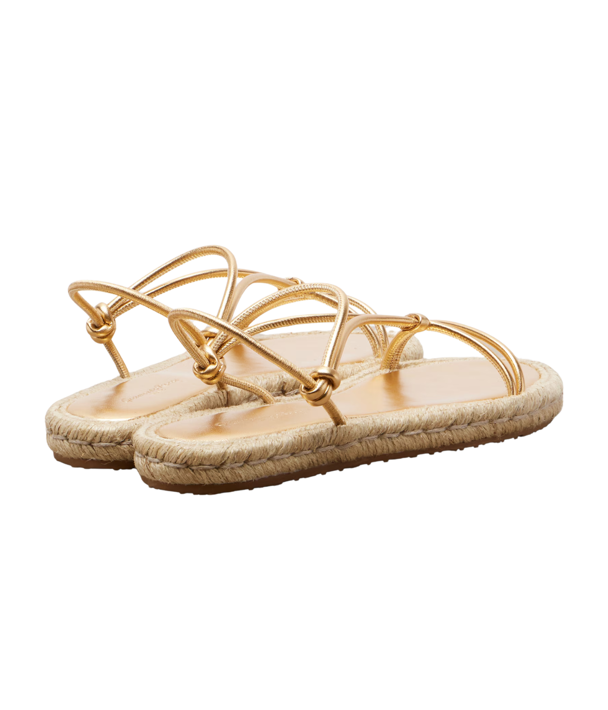 Bali Leather Espadrille Sandal in Mekong & Natural