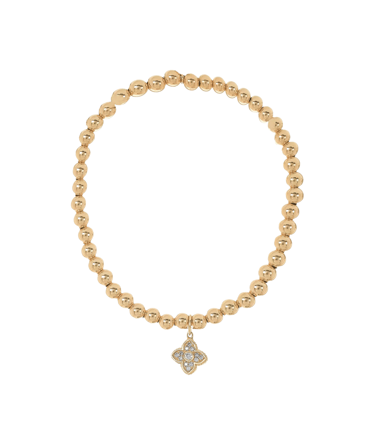 Moroccan Beaded Bracelet In 14K Yellow Gold