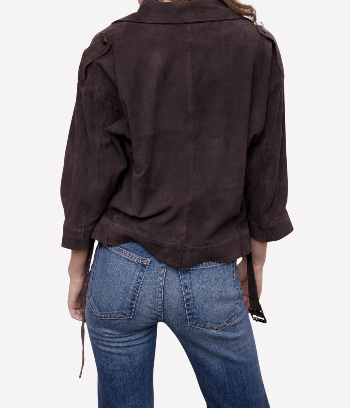 Womens Leather Jacket in Torba