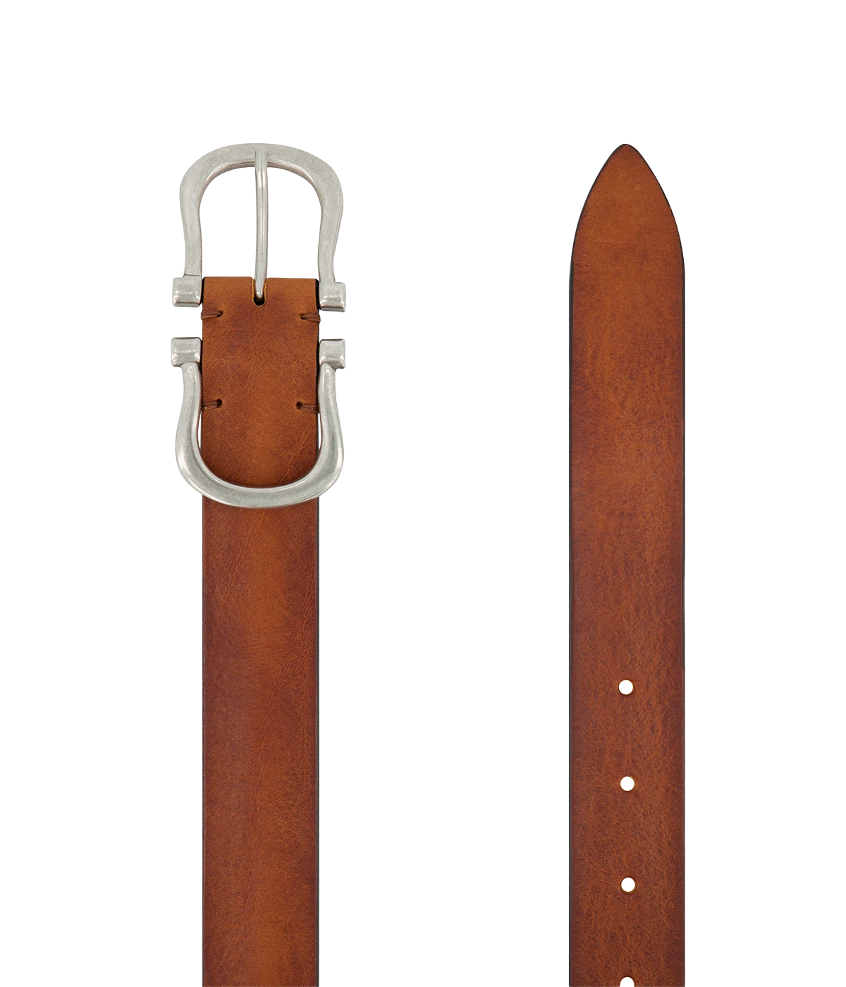 Baby Silver Nicky X Belt in Tan
