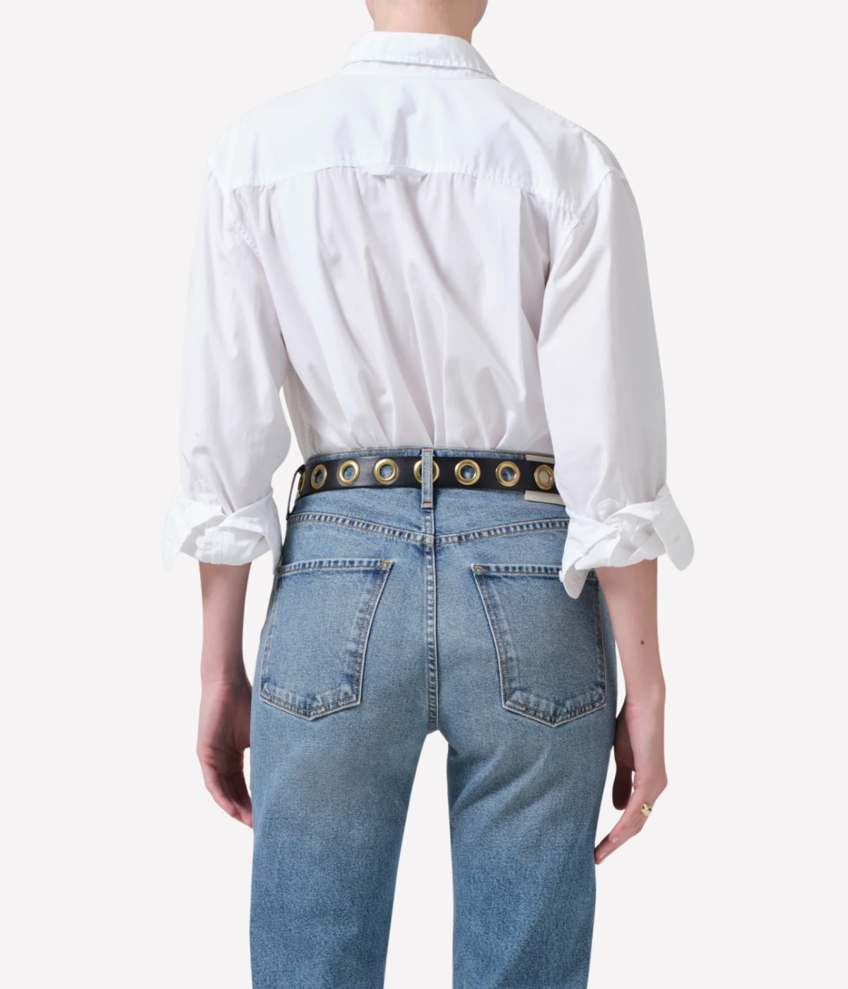 Kayla Shrunken Shirt in White