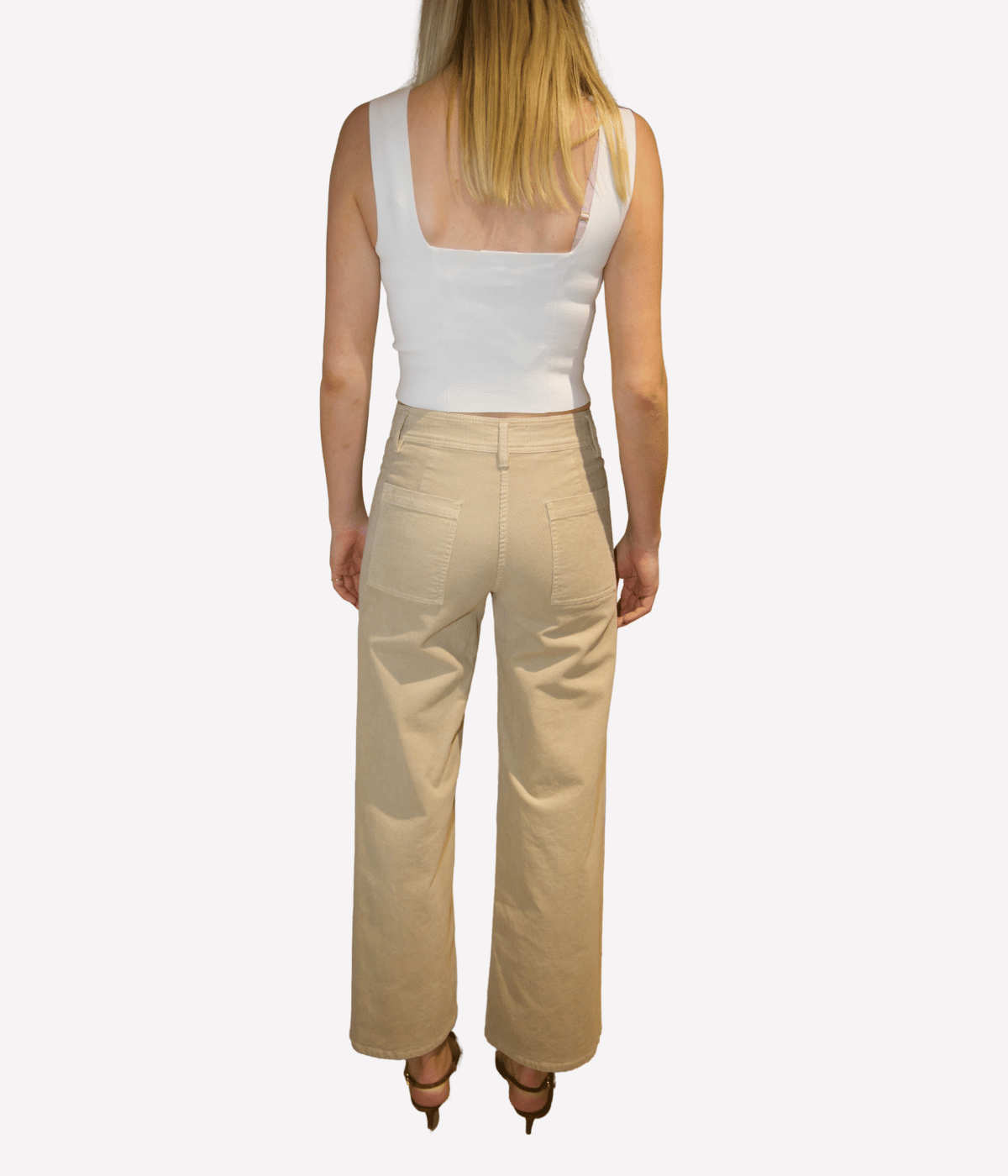 *FINAL SALE* Megan Pant in Ecru