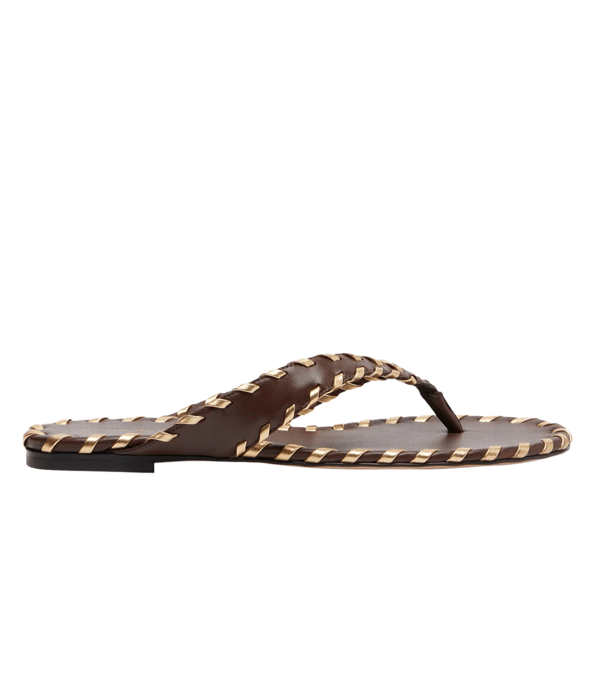 Zaira Thong Flat in Mekong+Brown