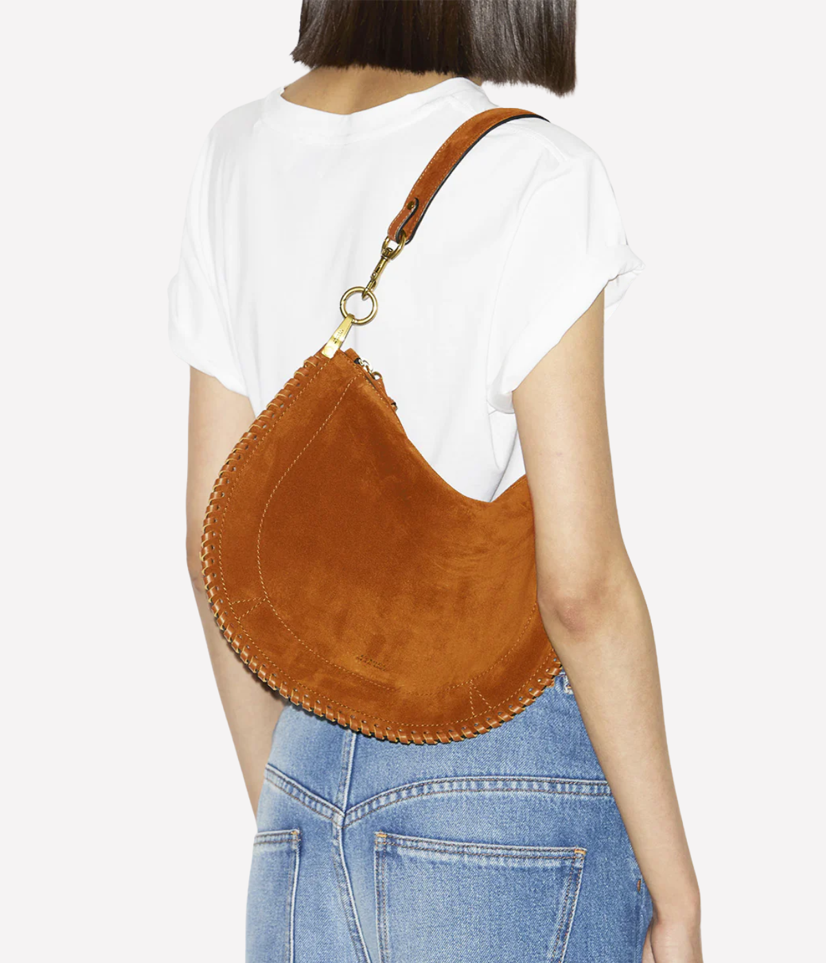 Oskan Soft Zip Bag In Cognac