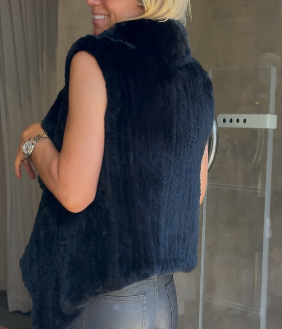 Gilet 50cm in Noir