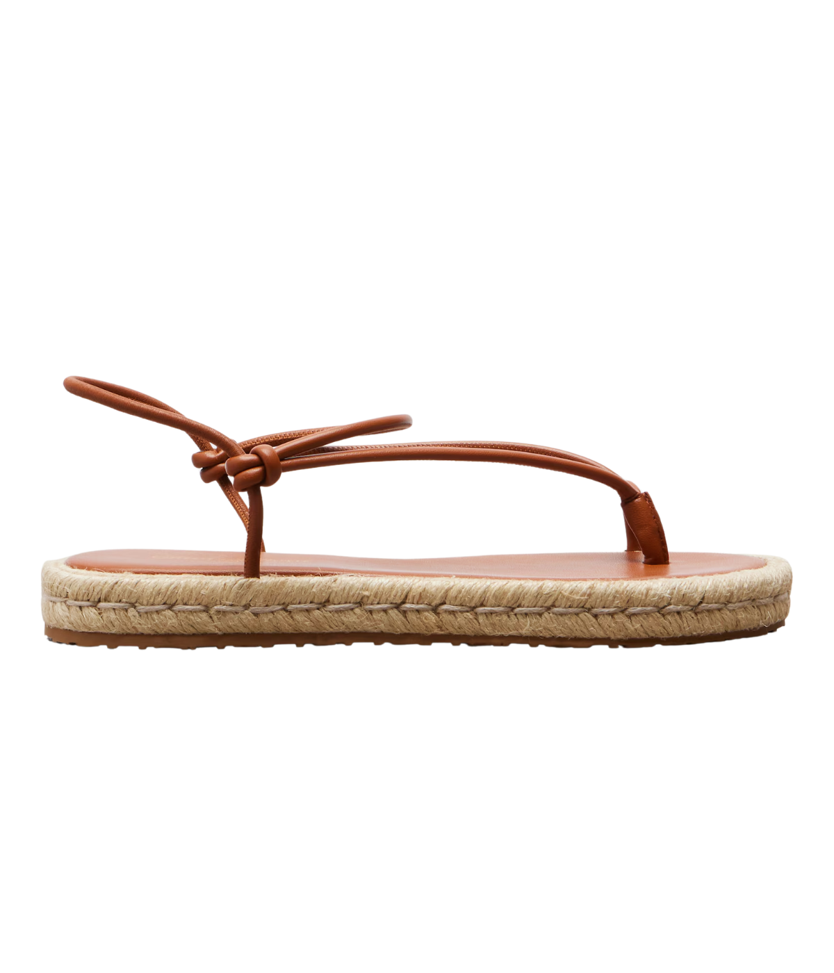 Leather Espadrille Sandal in Sedona and Natural