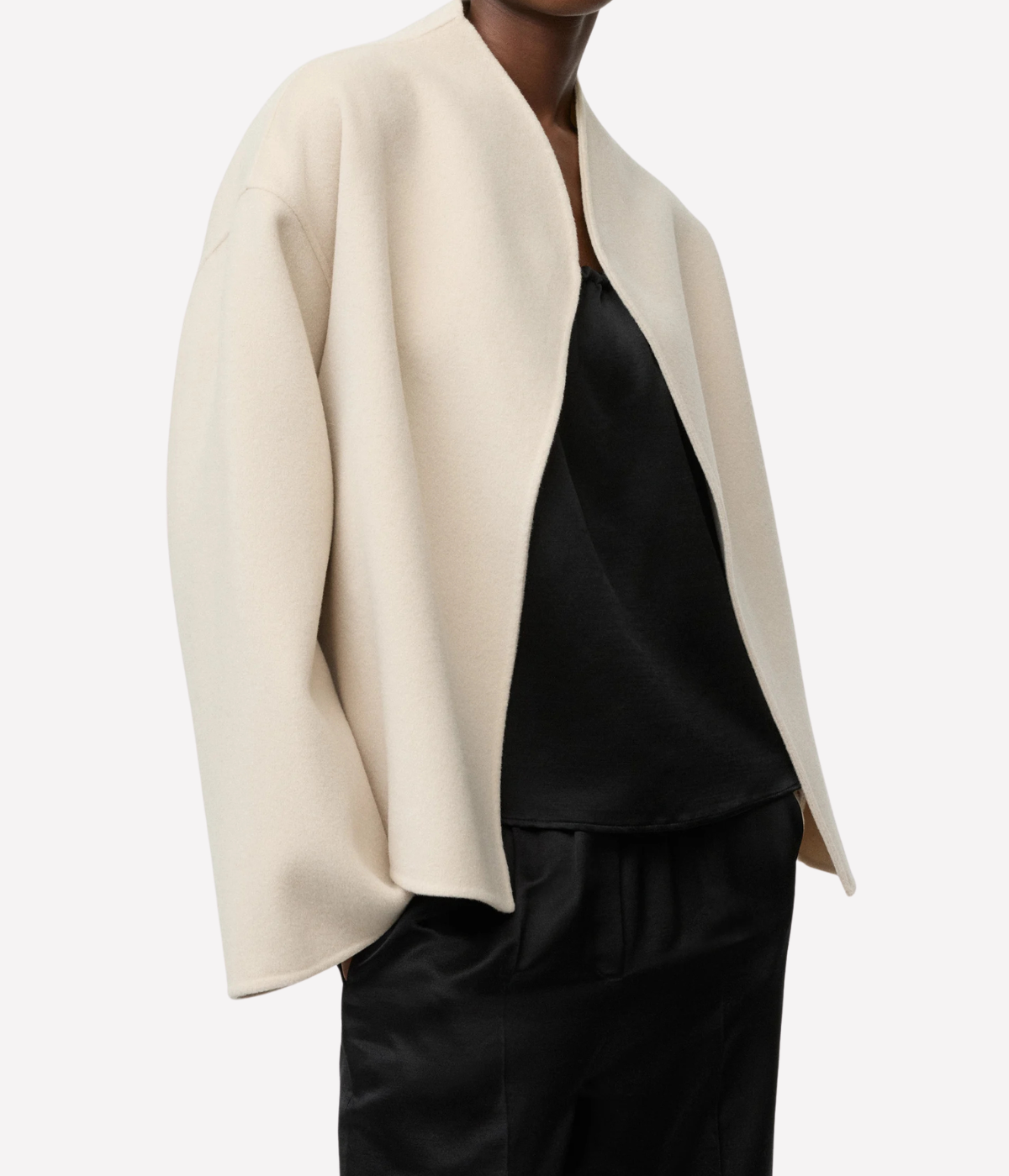 Short Jacket In Chalk