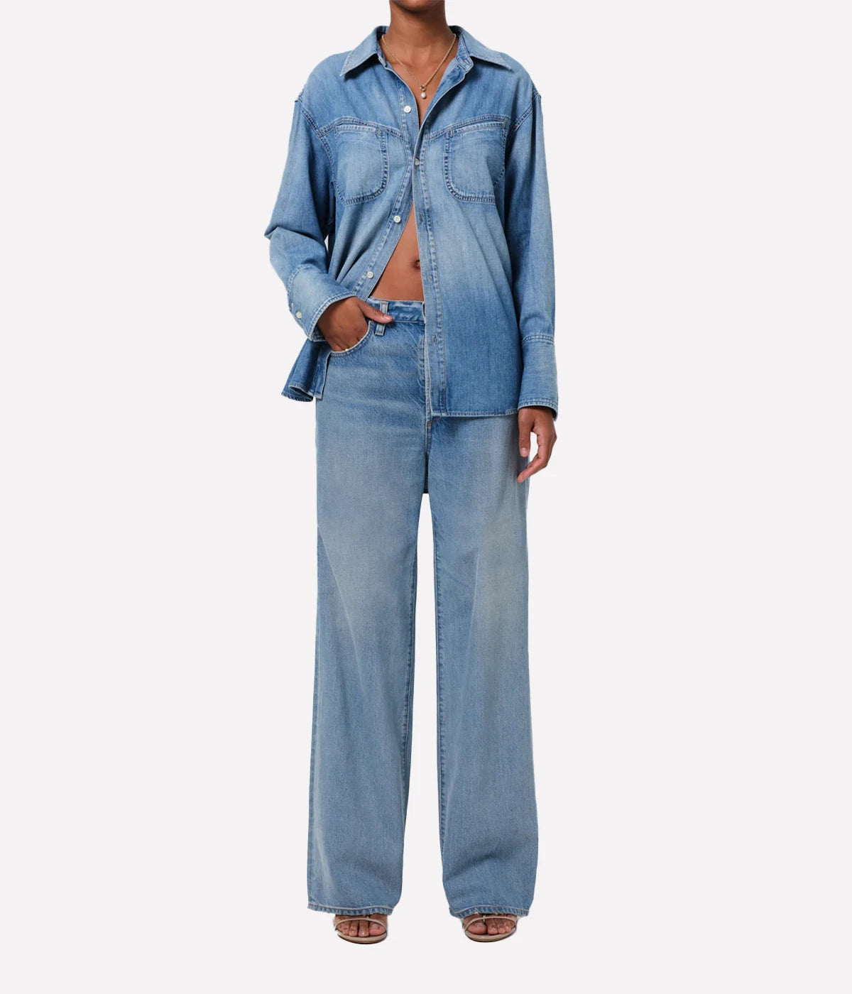 Paloma Baggy Jean in Chalice