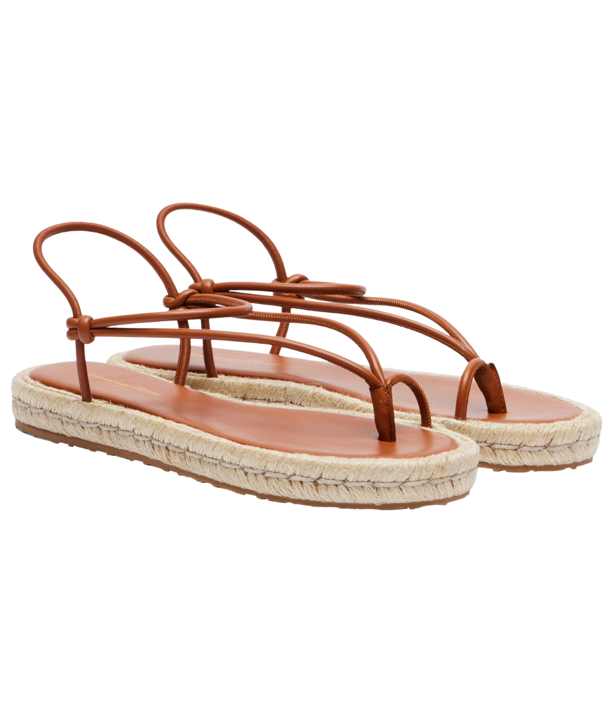 Leather Espadrille Sandal in Sedona and Natural